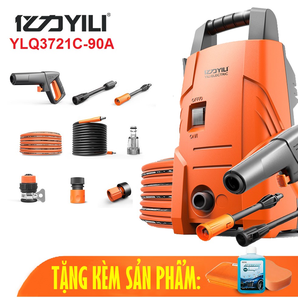 Máy Bơm Phun Rửa Xe Áp Lực Cao Xe Ô Tô Xe Máy YILI - YLQ3721C-90A