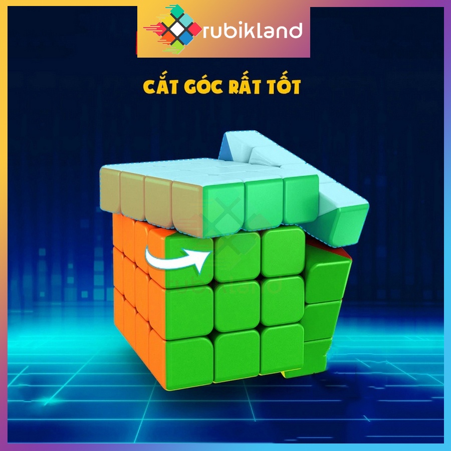 Rubik 4x4 RS4M 2020 RS4 M Rubic Nam Châm 4 Tầng Stickerless Đồ Chơi Trí Tuệ Trẻ Em