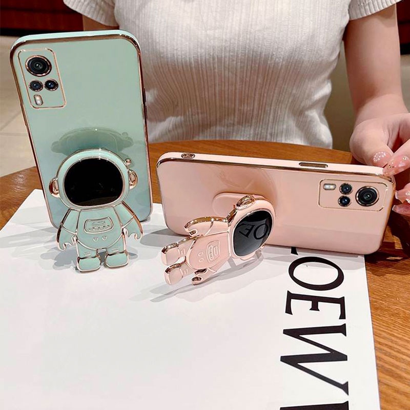 Ốp Điện Thoại Có Giá Đỡ Cho Vivo Y51 2020 Y53S Y21 Y31 Y33S Y21S Y21T Y20 Y20S Y12S Y12 Y15 Y17 V21 V21E V20 V20SE Y75 Y76 5G