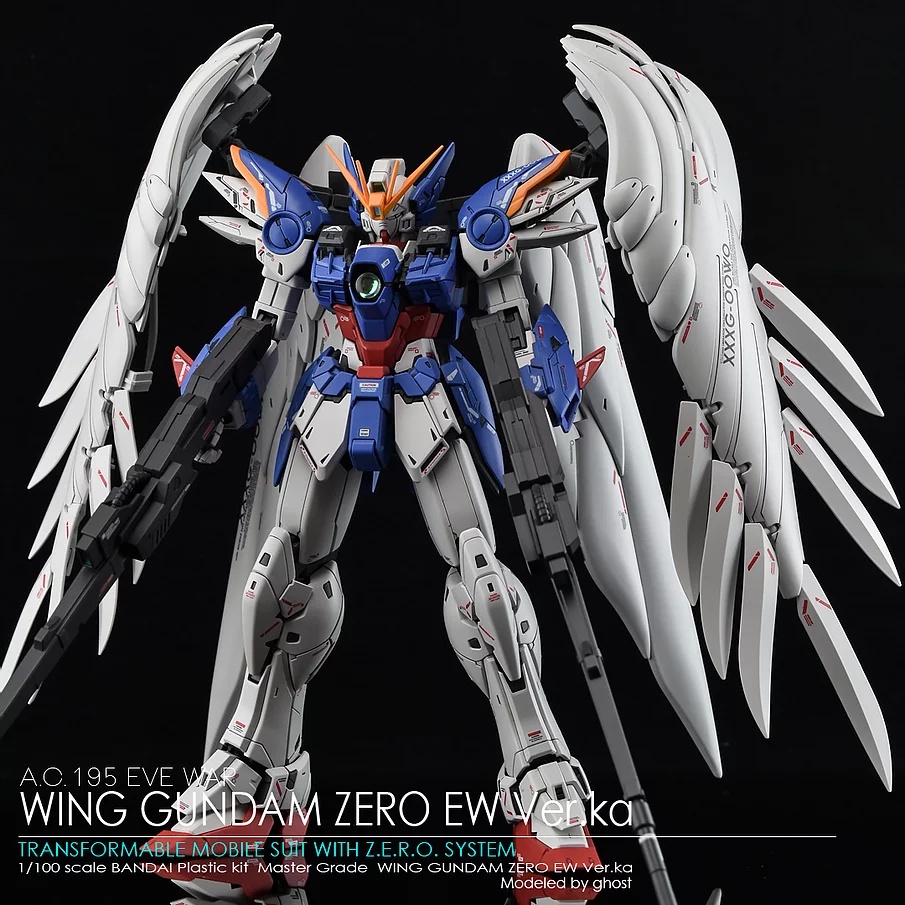 Decal Dán Trang Trí Xe Hơi GHOST MG Wing Zero Ew Ver.Ka 2.0 Chất Lượng Cao