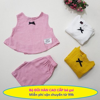 (Hàng loại 1)Combo 3 bộ đũi Hàn cộc bé gái-chất đẹp, mát,hàng loại 1