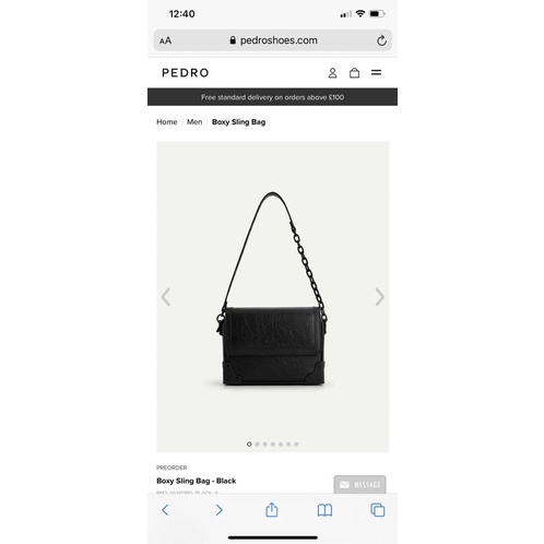 Túi chéo Pedro unisex dây xích