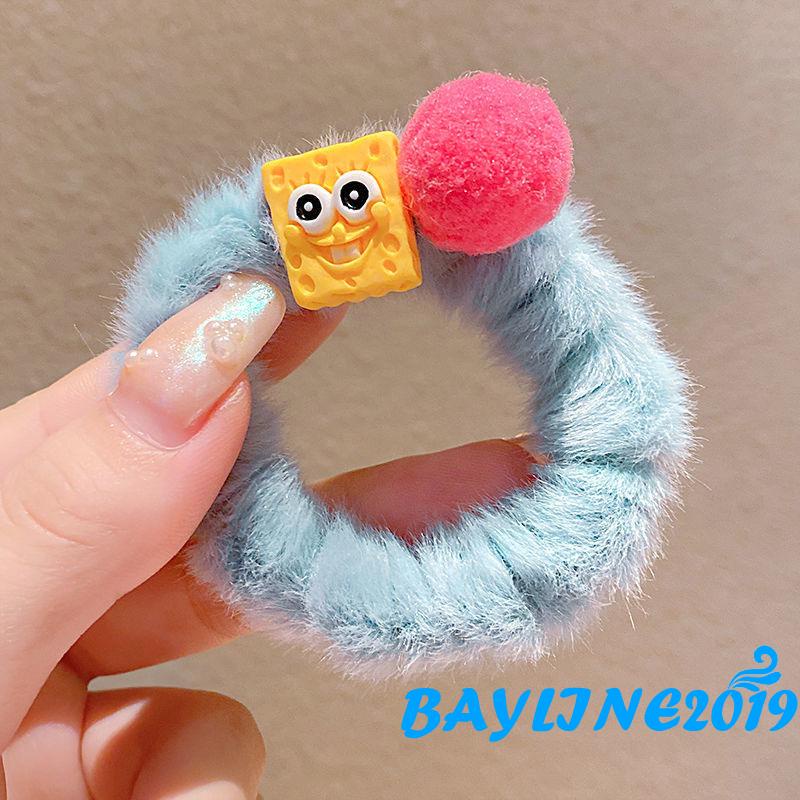 Dây buộc tóc co giãn họa tiết hoạt hình dễ thương cho bé gái