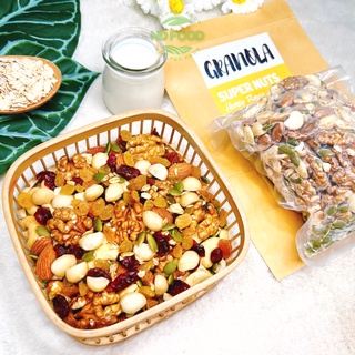 [75% Hạt & Quả] Ngũ Cốc Dinh Dưỡng Granola Cao Cấp Siêu Hạt & Quả ND FOOD, Ngũ Cốc Ăn Kiêng, Hỗ Trợ Giảm Cân [500Gr]