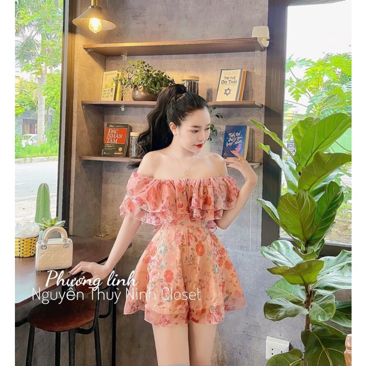Jum tơ hoa trễ vai