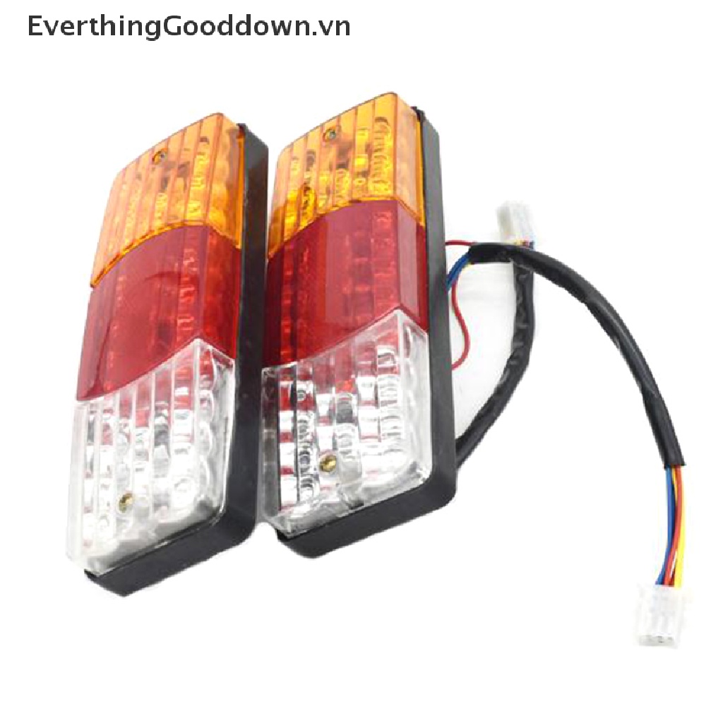 Everthinggooddown Đèn LED Tín Hiệu / Xi Nhan / Phanh Xe Mô Tô 12V 3 Màu Chống Nước