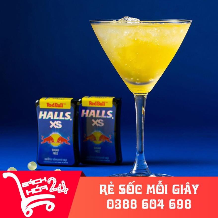 【Báchhóa24h】Kẹo ngậm không đường Halls Xs hương vị Red Bulls