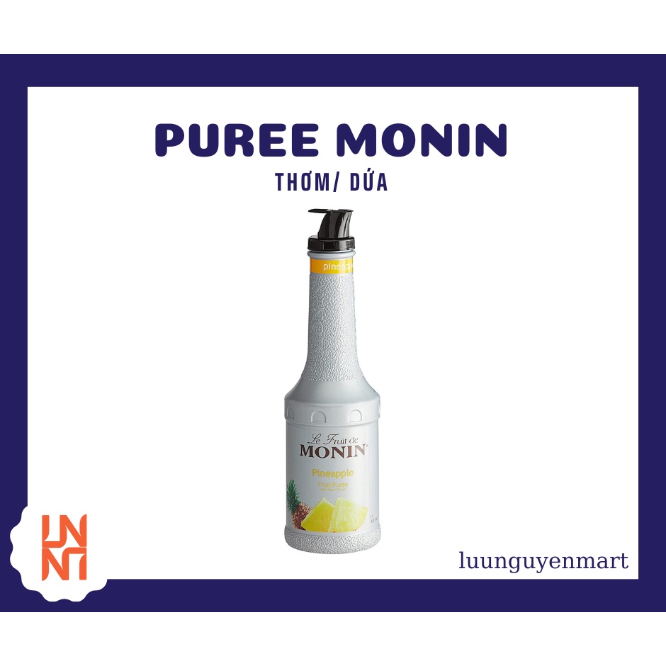 Mứt Trái Cây Puree Monin Thơm/Dứa chai 1L