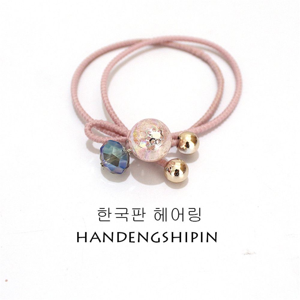 Dây Buộc Tóc Co Giãn Bằng Acrylic Màu Kẹo Dễ Thương Cho Nữ