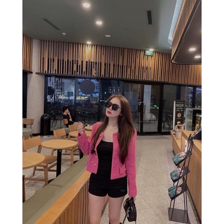 Áo khoác dạ tweed 2 hàng khuy sang chảnh