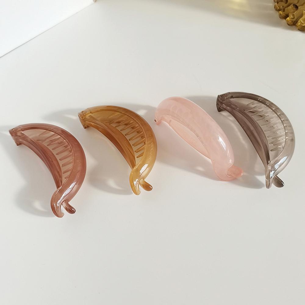 Kẹp Tóc Đuôi Ngựa Bằng Nhựa Trong Suốt