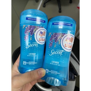Lăn gel khử mùi secret lavender 73gr