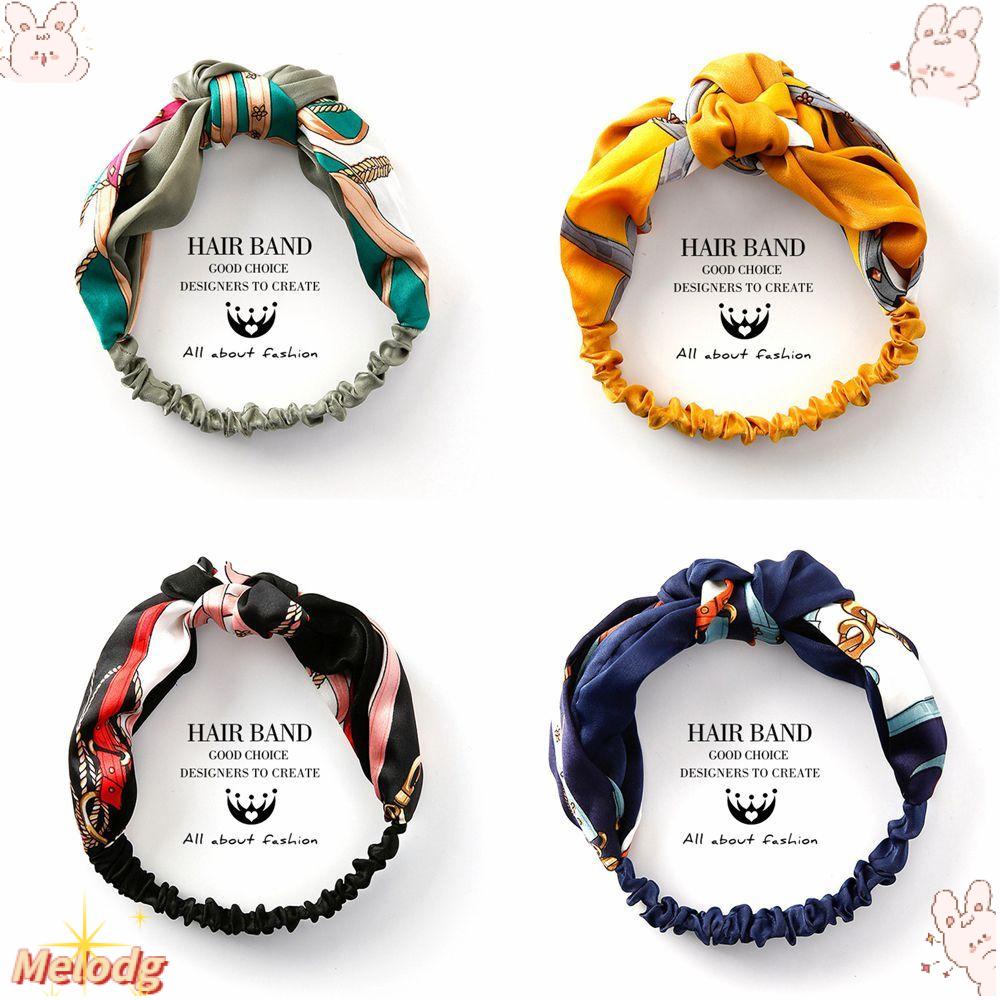 Băng Đô Turban Thắt Nút In Họa Tiết Hoa Phong Cách Hàn Quốc Thời Trang Cho Nữ