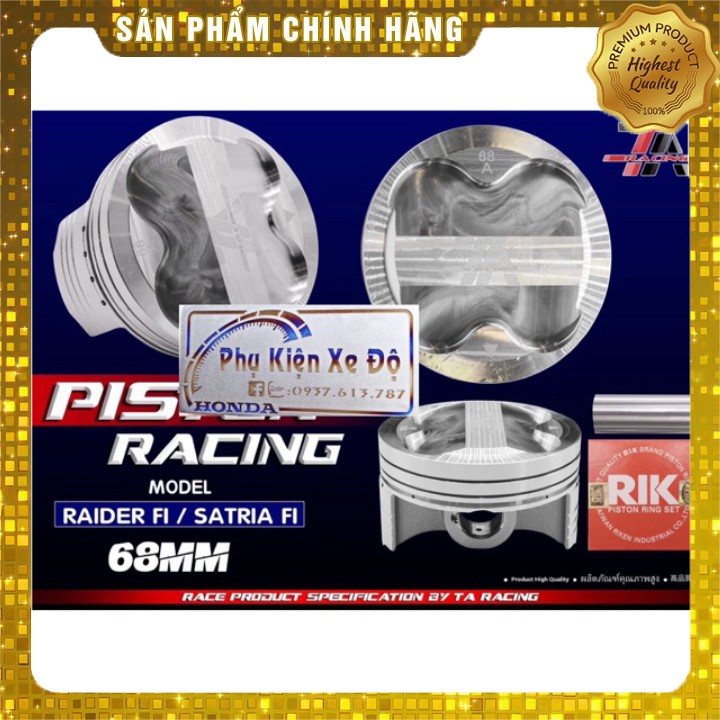 Piston bạc 68mm cho raider FI