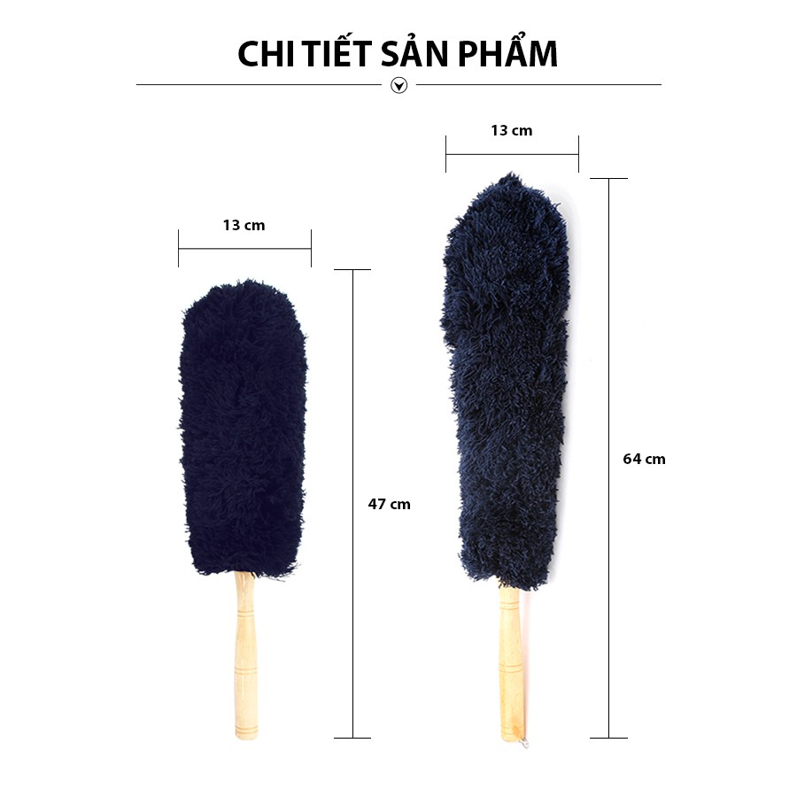 Chổi Quét Bụi Ô TÔ Đa Năng CinD 47cm