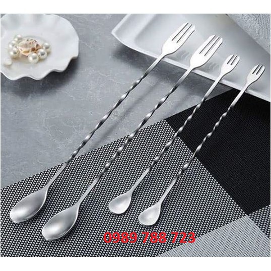 Thìa khuấy bar inox dài 26cm/32cm