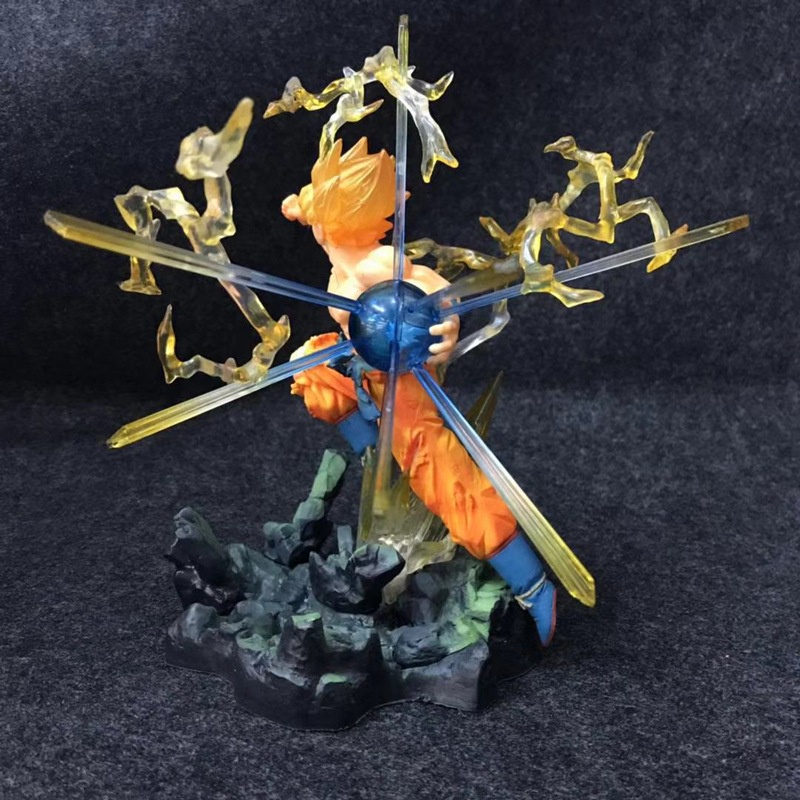 Mô hình songoku super saiyan kèm hiệu ứng hàng đẹp