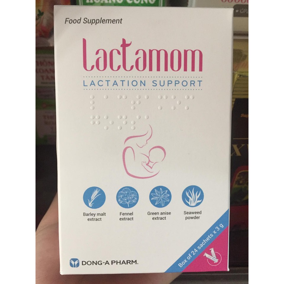 [NK HÀN QUỐC] Cốm lợi sữa LACTAMOM (hộp 24 gói x 3g)