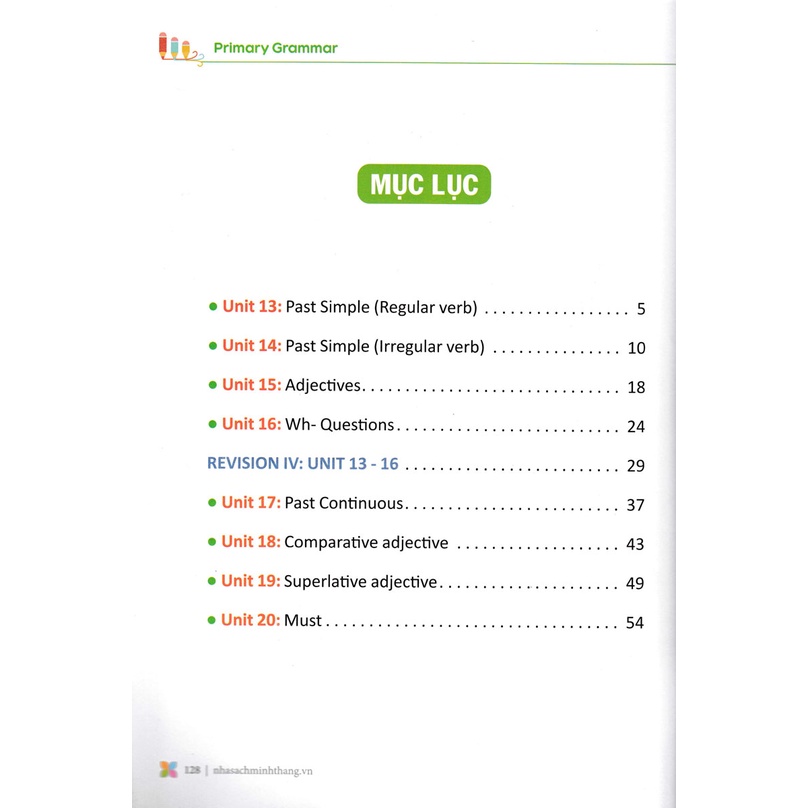 Sách Tham Khảo - Primary Grammar - Ngữ Pháp Tiếng Anh Theo Chủ Đề Lớp 5 - Tập 2 - MT
