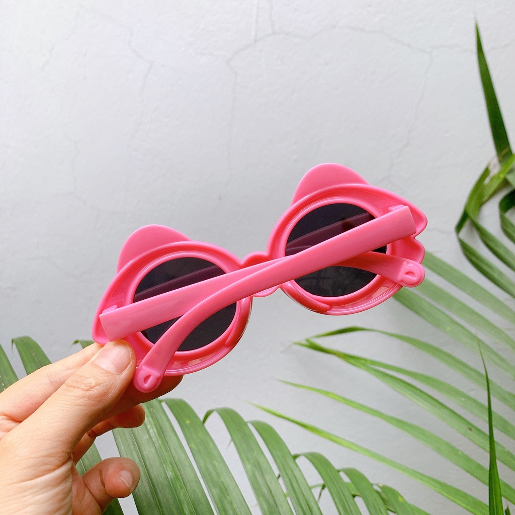 kính mát, kính râm chống tia UV gọng nhựa dẻo PC cao cấp hình gấu dễ thương cho bé trai bé gái ( từ 0-5 tuổi )