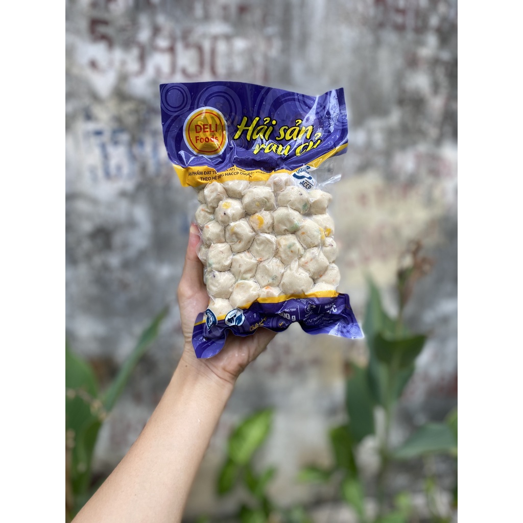 VIÊN RAU CỦ HẢI SẢN LACU chiên xiên que, thả lẩu, ăn vặt