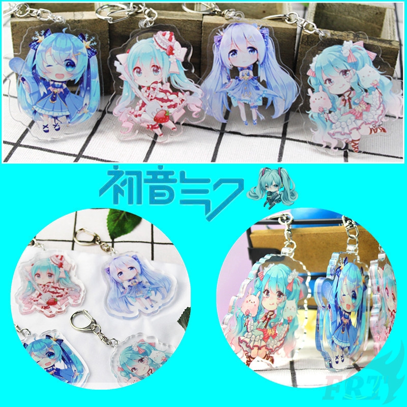 ❀ Hatsune Miku - Snow Sakura Acrylic Móc khóa ❀ Anime Figures Fashion Pendant Keyring Keychains（4 Styles）
