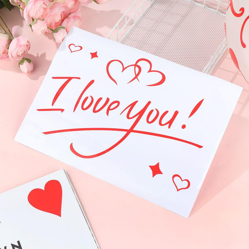 .Bong Bóng Trong Suốt In Chữ I Love You Dùng Để Trang Trí Tiệc Cưới