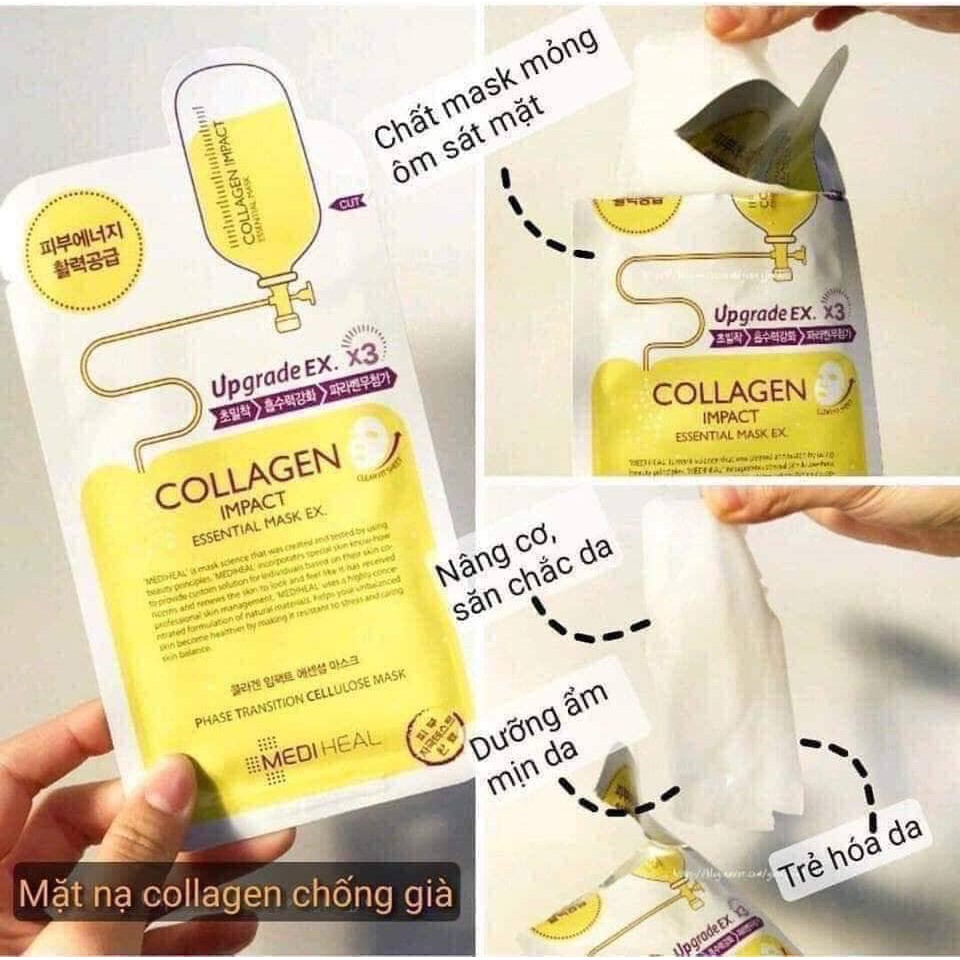 Mặt nạ Collagen ngăn ngừa lão hóa da Mediheal Collagen Impact Essential  Mask EX | Shopee Việt Nam