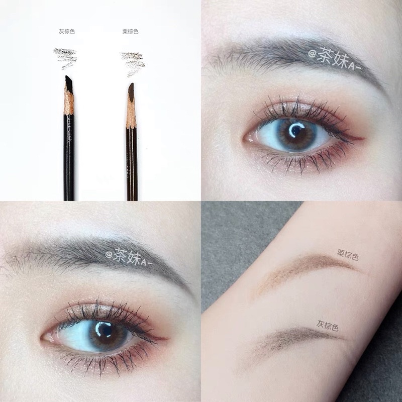 Chì Xé Kẻ Lông Mày Cứng Phẩy Sợi EYEBROW PENCIL Sắc Nét Chuyên Dùng Cho MAKE UP Bút Chì Xé Định Dạng Chân Mày HAOZHUANG