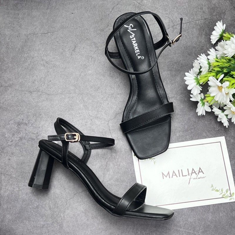 Sandal quai ngang MAILIAA gót trụ 5 phân