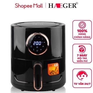 Mua  Mã ELHADEV giảm 4% đơn 300K  Nồi chiên không dầu Cảm Ứng HAEGER HG-5271 4.8L Công Xuất 1350