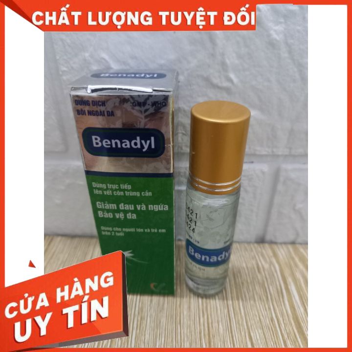 BENADYL Dung Dịch Lăn Bôi Muỗi ( Chai 10ml) - Hết sưng ngứa do muỗi đốt, côn trùng cắn