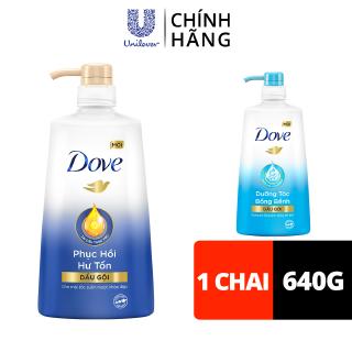 Dầu Gội giúp phục hồi hư tổn Dove Ngăn Gãy Rụng Tóc, Dưỡng Tóc Bồng Bềnh chắc khỏe 640g