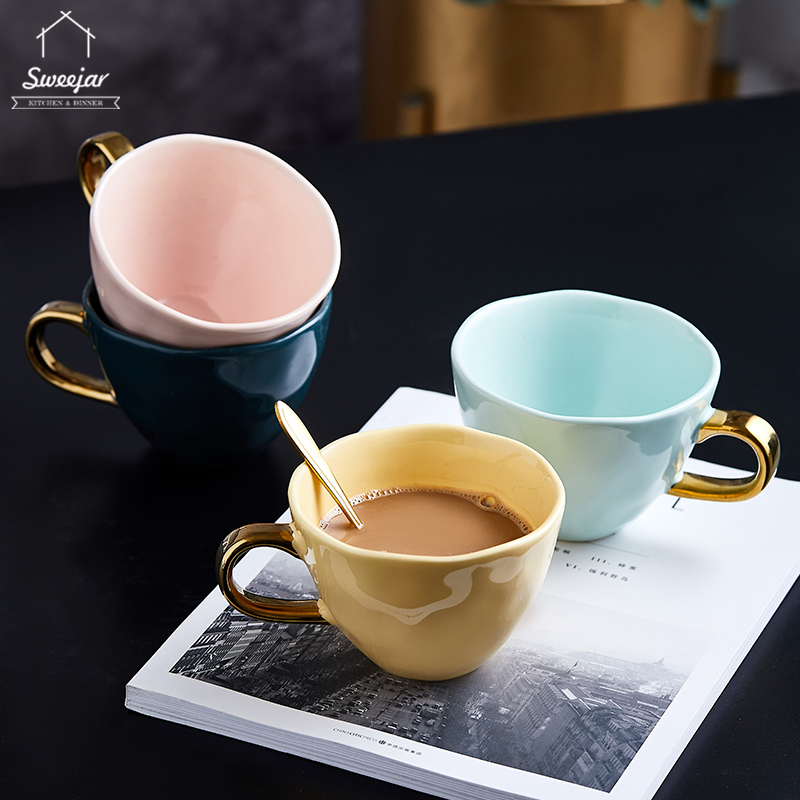 Ly uống cà phê SWEEJAR có tay cầm bằng sứ tiện dụng
