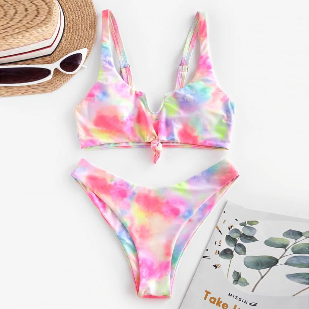 Bộ Bikini Hai Mảnh Cột Dây Cổ Yếm Quyến Rũ Cho Nữ | BigBuy360 - bigbuy360.vn