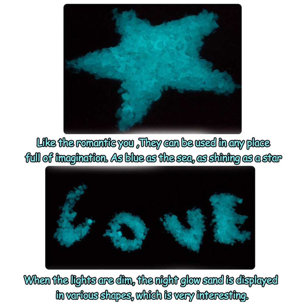 Cát phát sáng trong tối dành cho trang trí bể cá