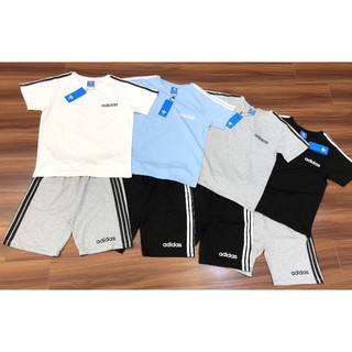Bộ Adidas bé trai phối viền kẻ sọc