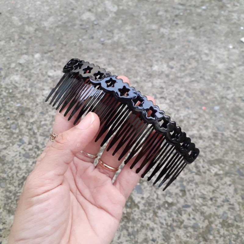 Lược cài xước ngôi sao (đen bóng/đen nhám)