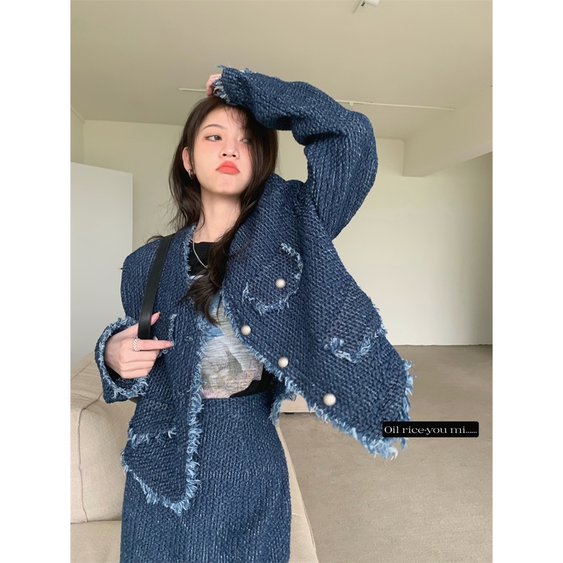 Chân váy/ Áo khoác phong cách Hàn Quốc thời trang dành cho nữ