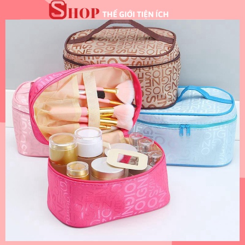 Túi đựng mỹ phẩm💓FREESHIP💓Túi đựng mỹ phẩm có quai xách, nhỏ gọn, tiện lợi đem theo khi đi chơi, du lịch 88248