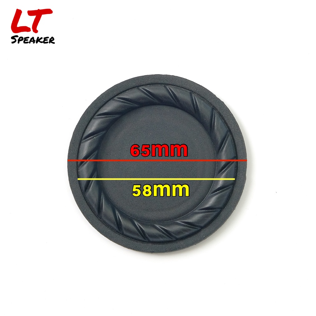 Màng cộng hưởng 65mm gân xoắn mặt kim loại dày - chuyên DIY loa Bluetooth