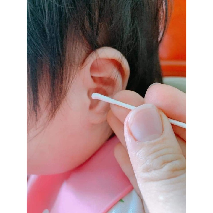 Tăm bông cho bé sơ sinh V-Coool, hộp 200 que