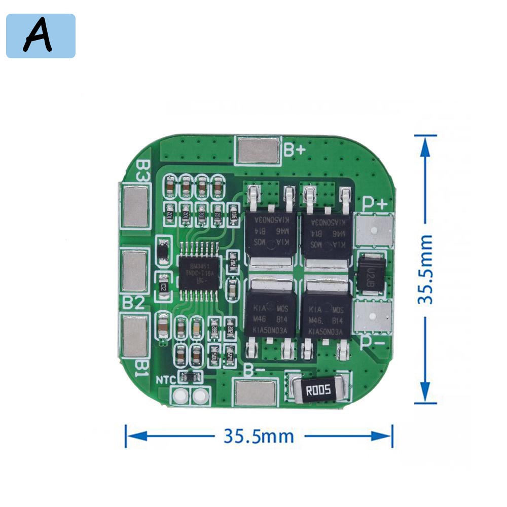 Bo mạch bảo vệ pin TZT 4S 14.8V / 16.8V 20A tối đa li-ion BMS PCM dành cho pin lithium LicoO2 Limn2O4 18650