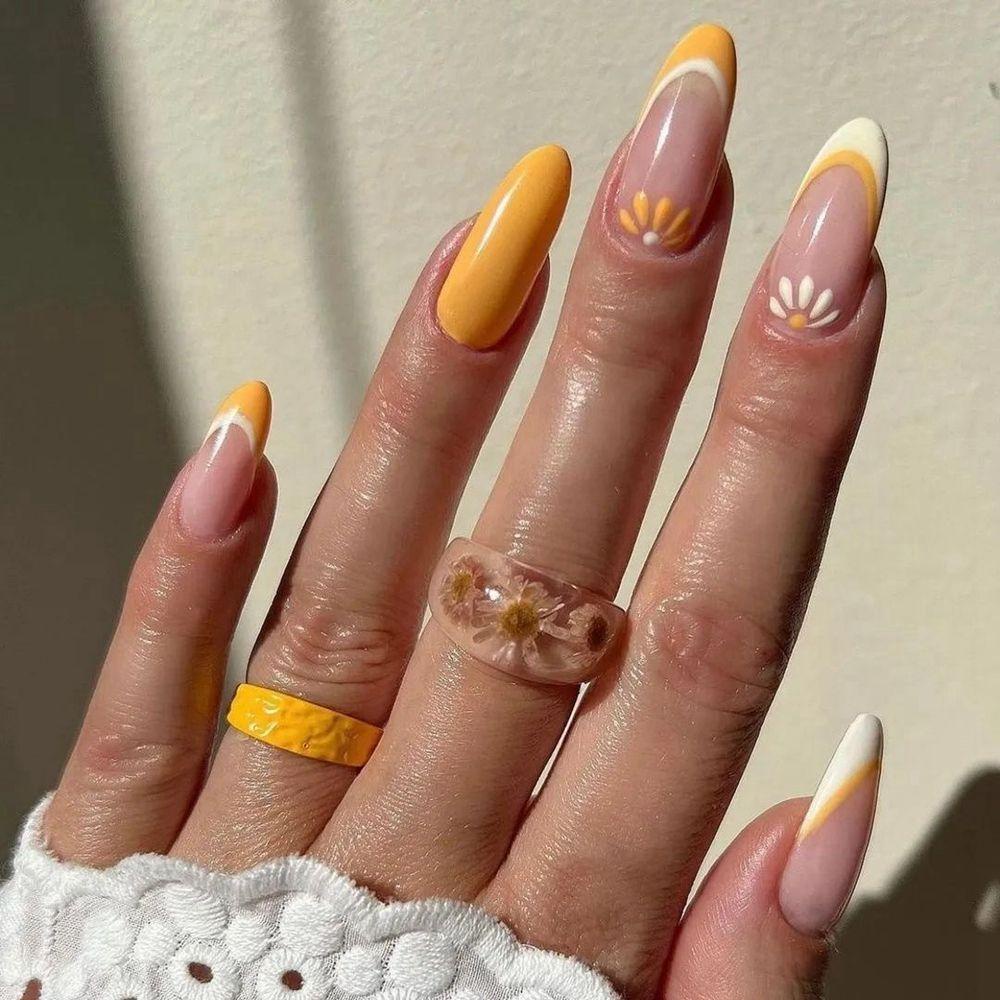 Bộ 24 Móng Tay Giả Dạng Nhấn Trang Trí Nghệ Thuật