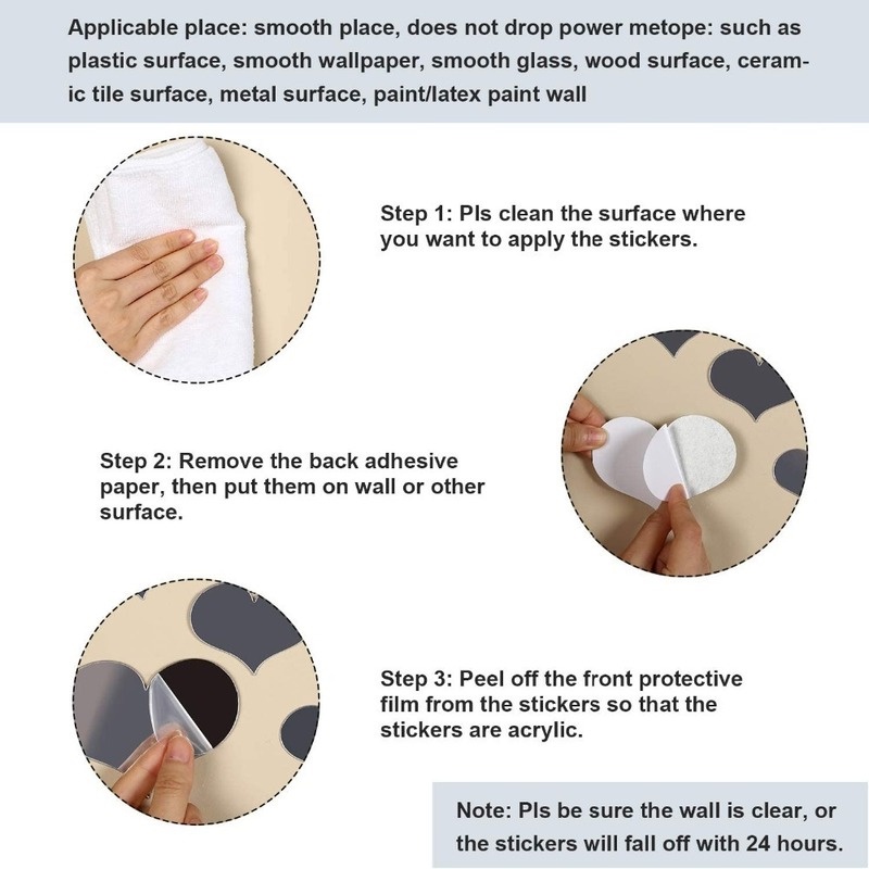 Set 10 Miếng Dán Tường 3D Hình Trái Tim Bằng Acrylic Tráng Gương Tự Dính Có Thể Tháo Gỡ