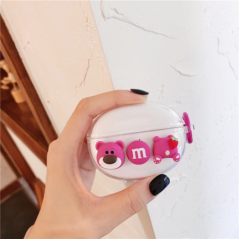 Vỏ Bảo Vệ Hộp Sạc Tai Nghe OPPO Enco X2 Trong Suốt Họa Tiết Hoạt Hình Doremon &amp; Củ Cải Dễ Thương