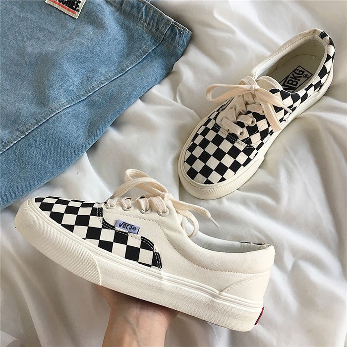 Giày Vans thể thao sneaker nam nữ Van caro đen vault chữ Hot trend