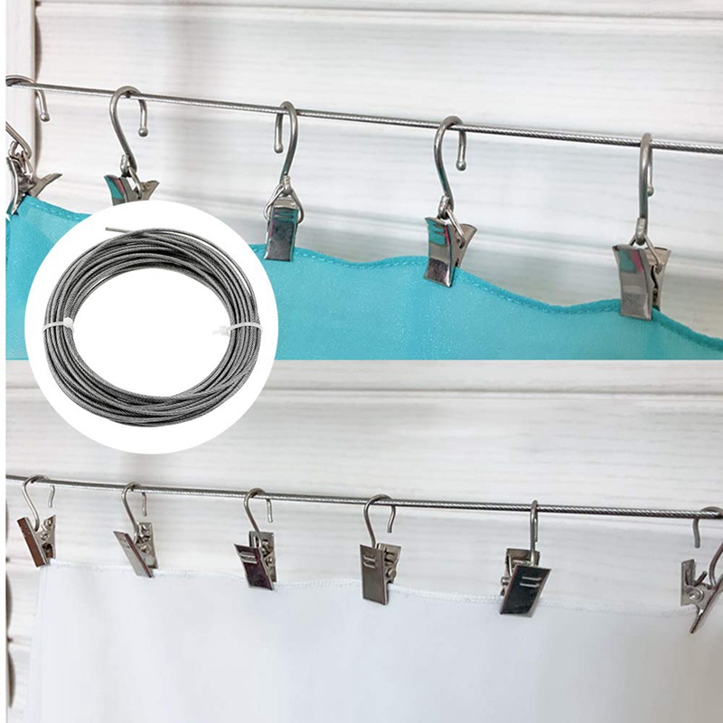 Dây Treo Rèm Cửa 10M Bằng Thép Không Gỉ 2Mm