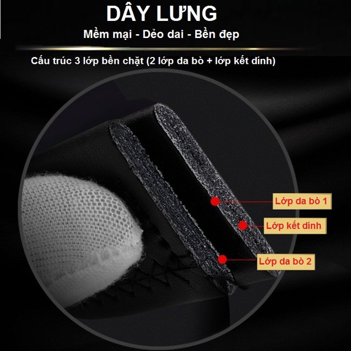 [Video SP Thật] Thắt lưng nam da bò Cartelo cao cấp TL-111i