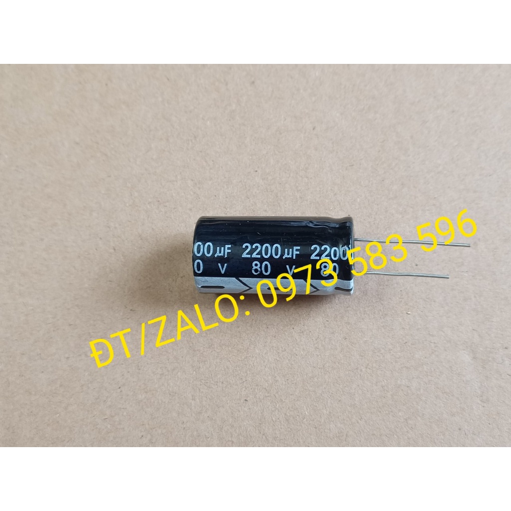 Tụ 80V 2200UF (Linh kiện chính hãng)